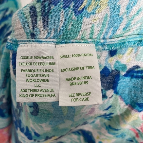 Lilly Pulitzer Roxy dress Hey Bay Bay swim cover up - Picture 5 of 6